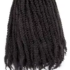 1B Marley 18 Pouces pour Faux Locs Afro Twist - Extensions Synthétiques Crochet (Noir)