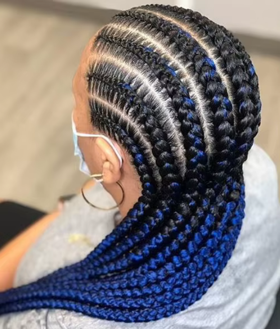 pre stretched braiding hair 26" synthetic pour knotless braids / 1b#